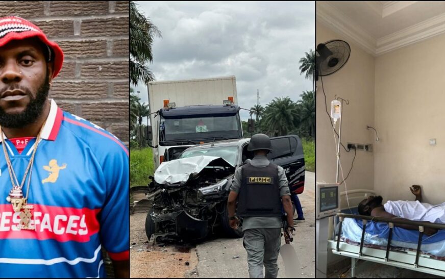 Rapper Odumodublvck Involved In Ghastly Car Accident